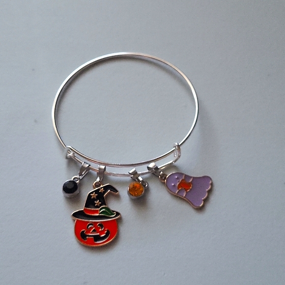 Hand Crafted Jewelry - HAND CRAFTED Halloween Bangle bracelet